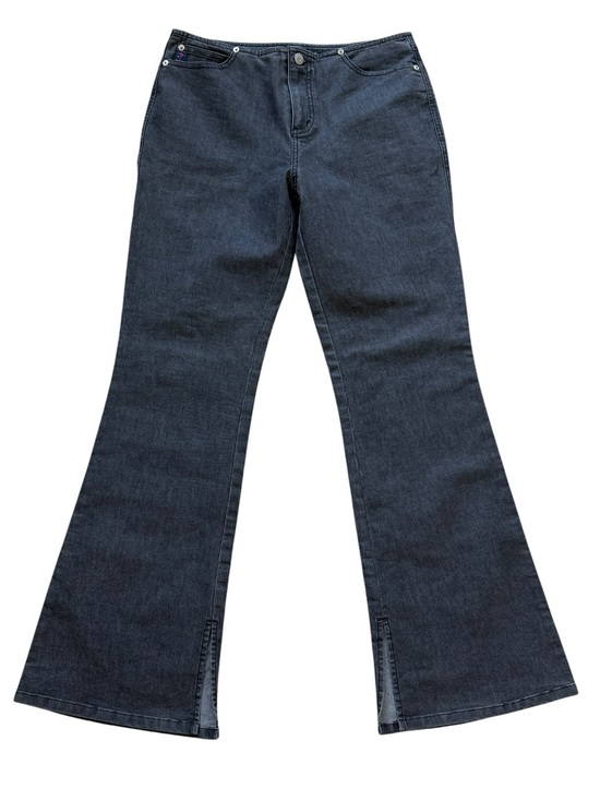 Guess Denim - Guess Jeans Black Wash Flare Bootcut Stretch Denim Jeans 31 Y2K Low Rise Retro